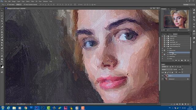 АРТ студия для Фотошоп Работа несколькими кистями и экшенами смотреть онлайн