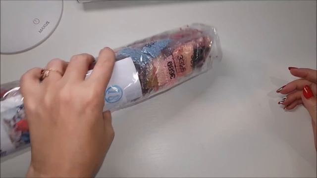 Распаковка Алмазной вышивки по фото. Портрет из страз. Размер 50 на 60 см. смотреть онлайн