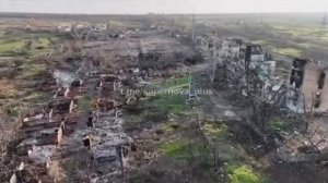 Артемовск (Бахмут) по разрушенным домам видно насколько плотные бои идут в этом городе.