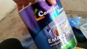 Ремонт в гараже. Покраска стен.