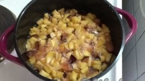 Варенье-пятиминутка из яблок и слив