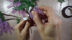 Дерево Глициния из бисера.