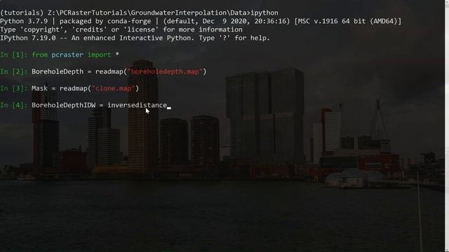 Tutorial: Spatial interpolation of borehole data with PCRaster Python смотреть онлайн