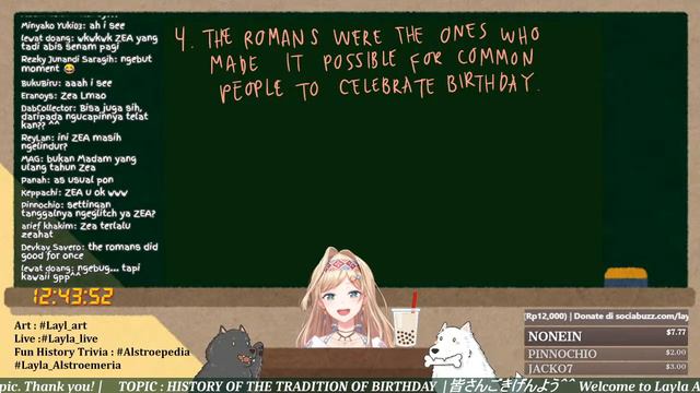 【ALSTROEPEDIA #20】History of the Tradition of Birthday!【NIJISANJI ID | Layla Alstroemeria】 смотреть онлайн