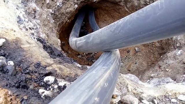 Прокол из затяжкой пластиковых труб смотреть онлайн