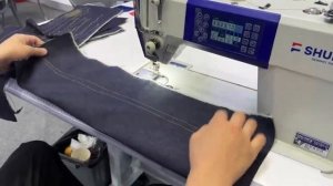 Как работает промышленная прямострочная швейная машина SHUNFA S610H-B