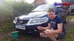Полировка фар Honda Accord 7