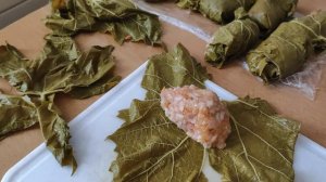 зимняя долма в маринованных листьях винограда, необыкновенно.?