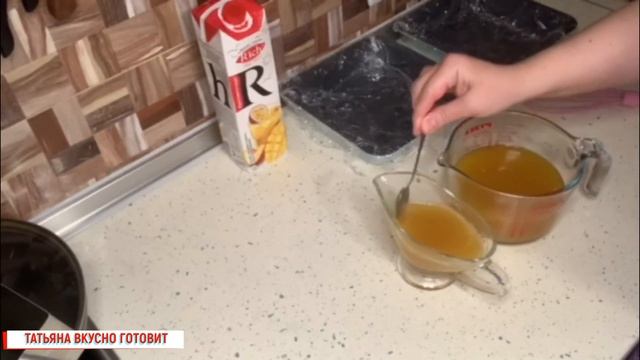 Желе из сока- прослойка в торт. Juice jelly is a layer in the cake.