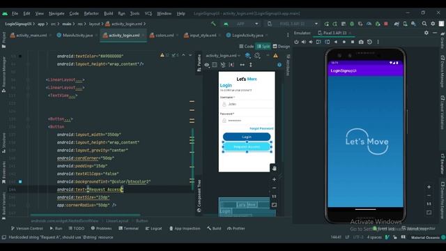 Android App Development Tutorial | Login & Register Screen . || Free Source Code.