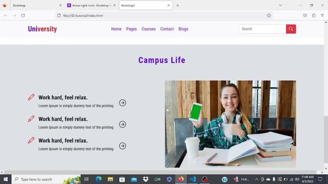 Complete website with bootstrap5 | How To Create Website Using HTML CSS Bootstrap смотреть онлайн