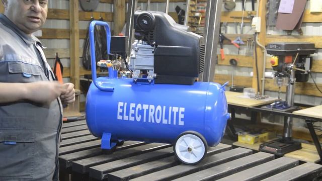 Компрессор для покраски Electrolite  340/50 и краскопульт из набора, моя первая покупка.