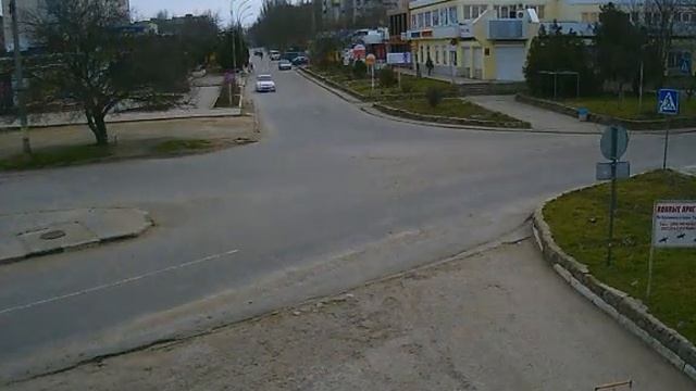 Перекрёсток в Щёлкино, 23.02.2014 - time-lapse с камеры 2 смотреть онлайн