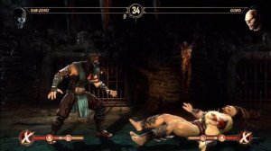 Mortal Kombat 9 : How to Beat Goro - Sub-Zero : Expert : Commentary