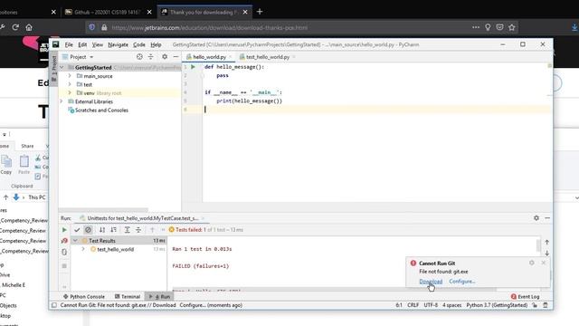 Python Install PyCharm, Git and setup Git смотреть онлайн
