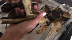 Салат из печенных баклажанов/Baked Eggplant Thogayal