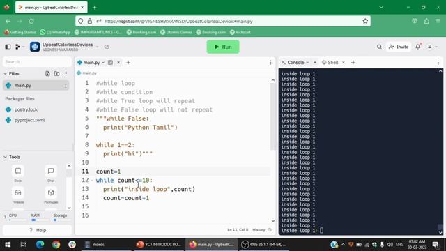 6  PYTHON PROGRAMMING TAMIL  WHILE LOOP