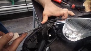 Установка светодиодных, biled линз Aozoom A13, в рифлекторные фары Peugeot Traveller.