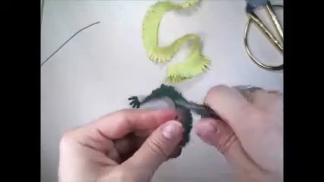 МК зелёная хризантема в технике СВИТ ДИЗАЙН смотреть онлайн