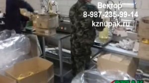 Фасовка масла растительного в бутылки (дозаторы УДВ)