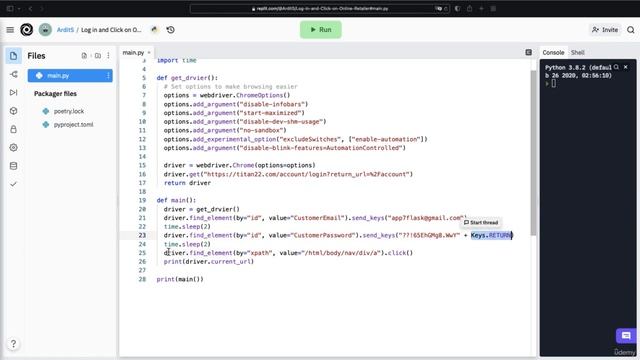 Solution: Accessing an Online Retailer | Automate Everything with Python