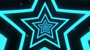 4K Shining Star Neon Lights Tunnel of Abstract tunnel background