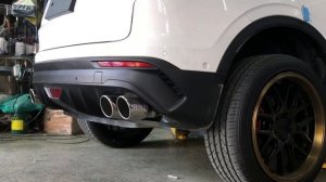 Catback exhaust system on a 2022 Geely Coolray