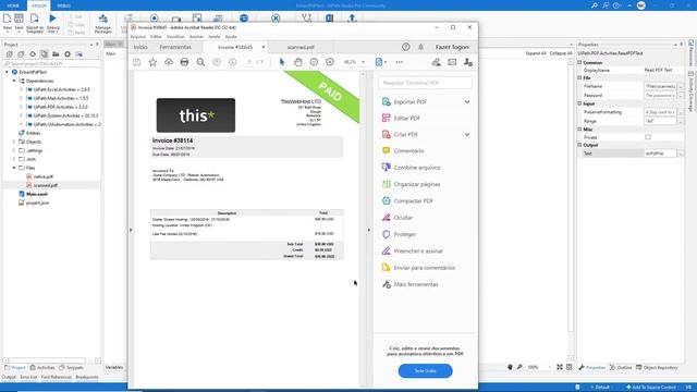 Learn how to EXTRACT TEXT from NATIVE and SCANNED PDF files on UiPath RPA ? смотреть онлайн