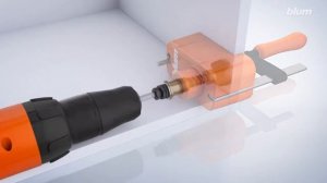Blum SERVO DRIVE как установить кнопку с кондуктором