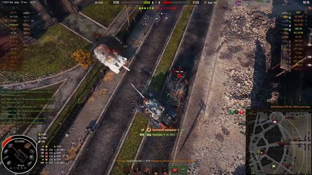 WOT - T 110E3 - 9,3K Урона, 10 Фрагов. Руинберг – Стандартный бой смотреть онлайн