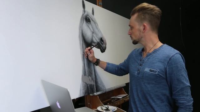 Making of Cooperation | a painting by Marcel Witte смотреть онлайн