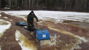 Мотособака_Мужик_видео_отзыв_лед_снег