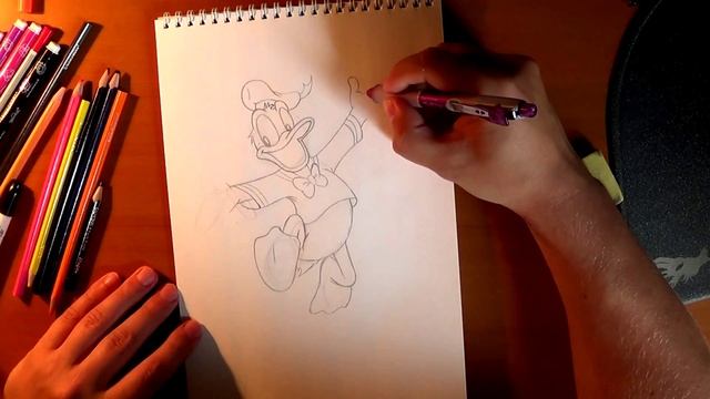 How to draw Donald Duck, Cómo dibujar el Pato Donald, Как нарисовать Дональда Дака смотреть онлайн