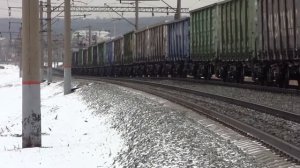 Электровоз ВЛ85 156 С грузовым поездом Вос Сиб жд