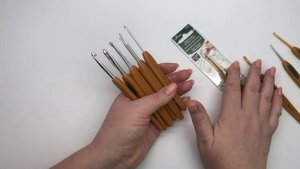 Крючки для вязания с Aliexpress. Набор крючков с бамбуковой ручкой | Аналог Clover Распаковка, обзо