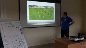 Теоретические занятие по футболу: Индивидуальная тактика игры "действие центрального защитника"№3