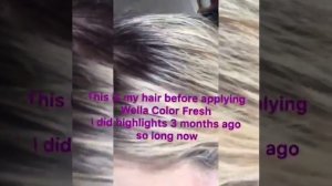 Wella Color Fresh toner 8/81, SILVER hair