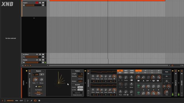 How to use the Bitwig Note Repeats device tutorial