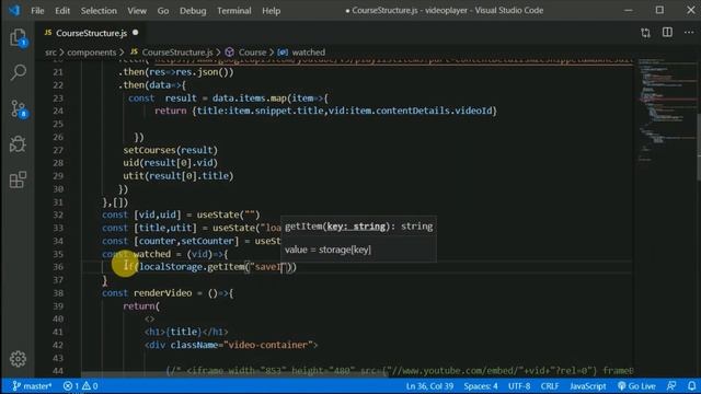 #4 - Youtube Video player in react js | adding check icon if video is already watched смотреть онлайн
