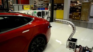 Фантастическая зарядка для автомобиля Tesla