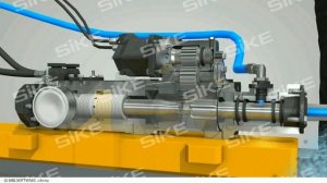 Принцип работы гидравлического перфоратора самоходной буровой установки