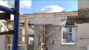 Строительство дома - первый этаж зкончен