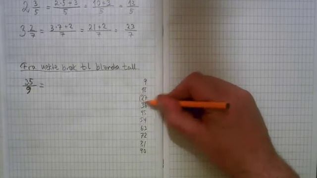 Fra blanda tall til uekte brøk og omvendt смотреть онлайн