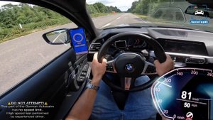420HP BMW 330e G20 0-263 ACCELERATION & TOP SPEED POV on AUTOBAHN by AutoTopNL
