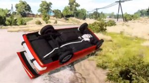 Impossible Very Long Up and Down Rail Track vs Trains crossing - Beamng Drive