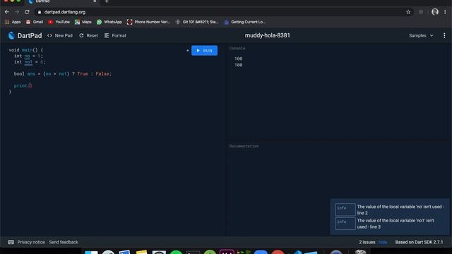 Flutter Tutorial for Beginners 4 - Learning Dart Basics | Null-aware Operators in Dart смотреть онлайн