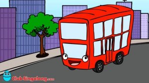 "Wheels on the Bus" London Double Decker Bus Version #2 | Learning Kids Nursery Rhymes, Kindergarte
