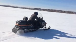 Обкатка снегохода.