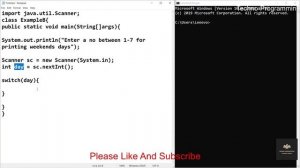 Switch case in Java Part 9||Java programming