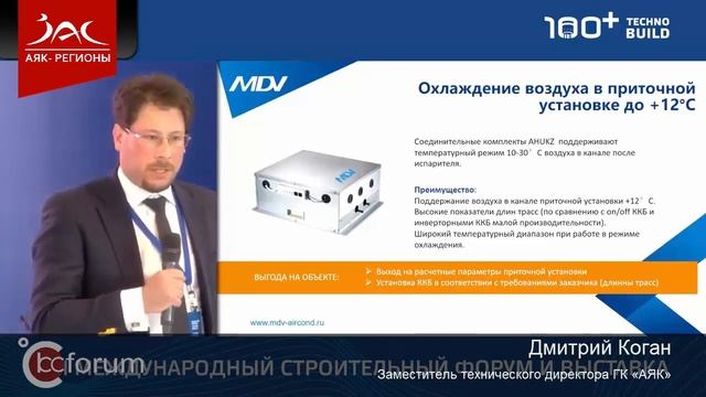 Применение VRF-систем и ККБ для кондиционирования производственных помещений. Коган Д.Л.